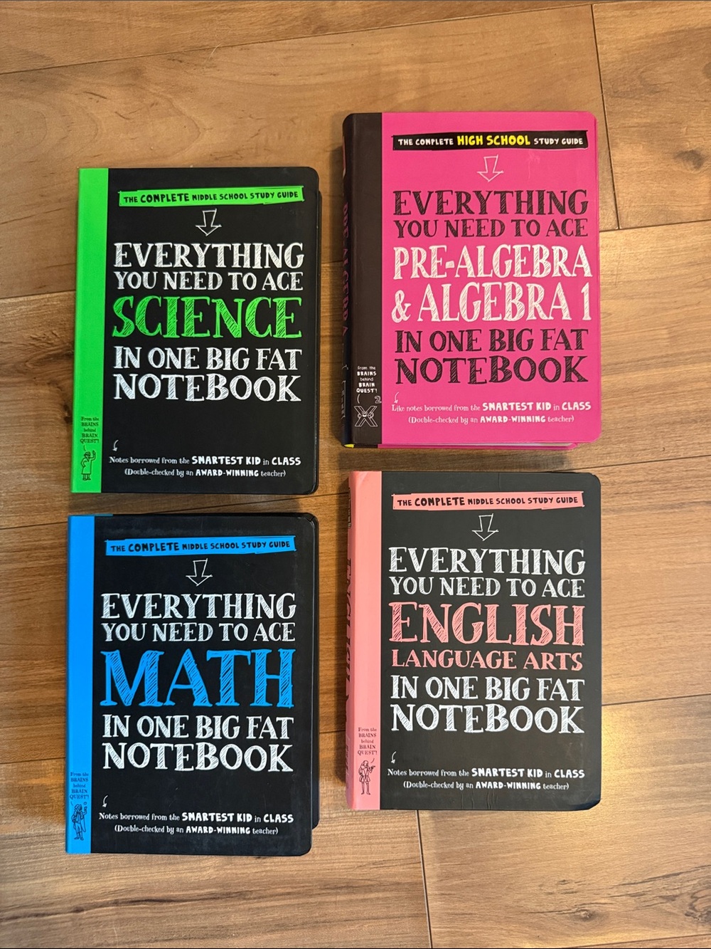 4 school study books